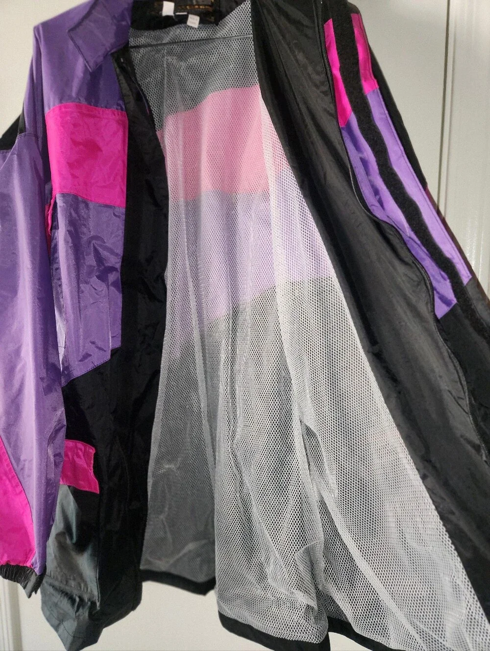 FieldSheer Motorcycle Vintage Jacket Black Purple Pink Men's XXL EUC $45 - Picture 6 of 8